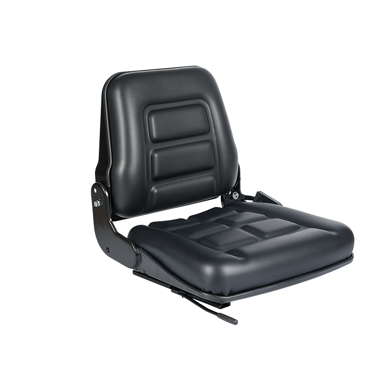 BF1-2 适用于仓库车队的黑色乙烯基经济型靠背可折叠叉车座椅
